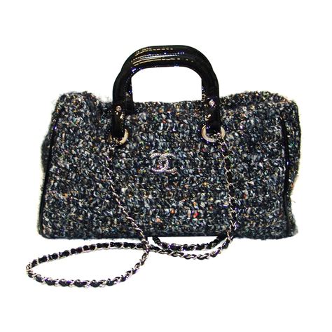 chanel knitted handbag